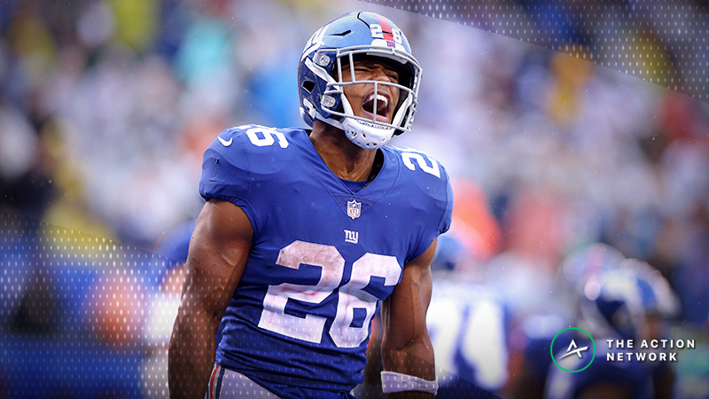 Best NFL Week 4 Player Props: Saquon Barkley Over/Under 55.5 Receiving Yards article feature image