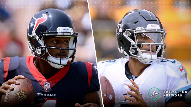 Texans-Titans Betting Preview: Should You Expect a Watson-Mariota Shootout? article feature image