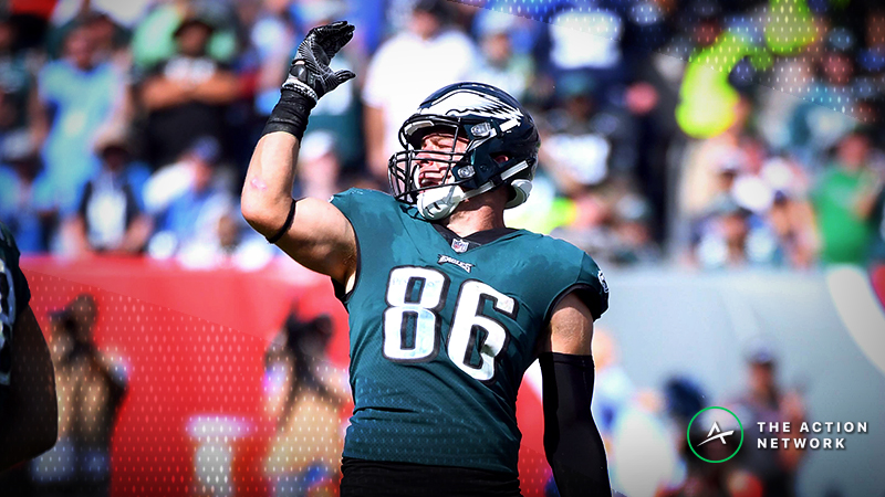 Week 7 Fantasy Football Standard Rankings: TE | The Action Network Image