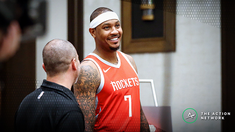 ‘My Bad’: Carmelo Anthony Apologizes for Made Shot, Confirms Rockets’ Strategy article feature image