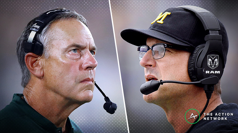 Michigan State-Michigan Betting Guide: Will Spartans Keep Up ATS Dominance vs. Wolverines? article feature image