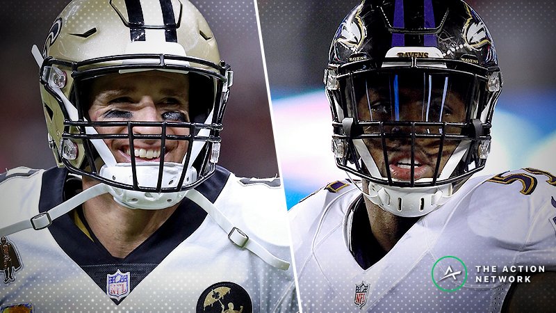 Saints-Ravens Betting Preview: How to Bet the Best Offense vs. the Best Defense article feature image