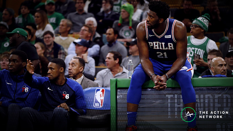 Joel Embiid Gets Worked by Celtics Young Core in Season Opener article feature image