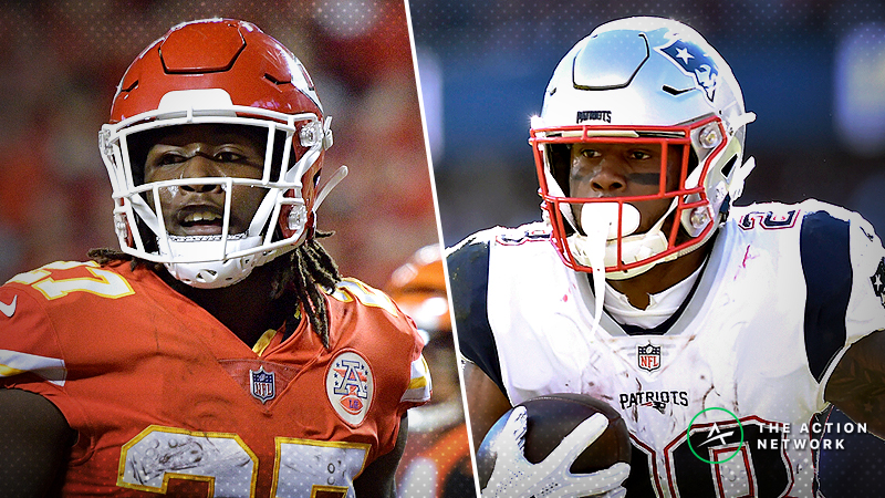 NFL Funnel Defense Ratings: Kareem Hunt and James White Primed to Feast in Week 8 article feature image