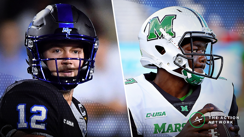 Pros Taking a Side in Friday’s Middle Tennessee State-Marshall Matchup article feature image