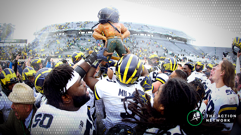National Championship Odds: Michigan Benefits from Ohio State’s Loss article feature image