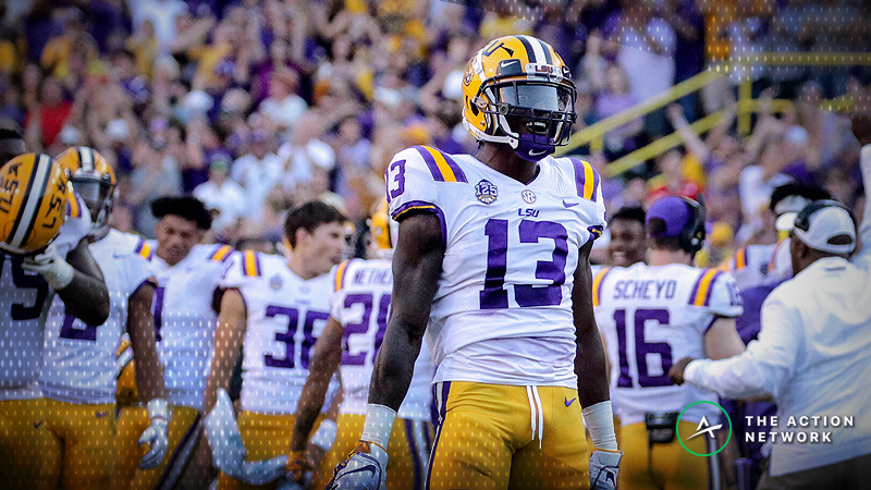 National Championship Odds: LSU Makes a Leap Following Week 7 article feature image
