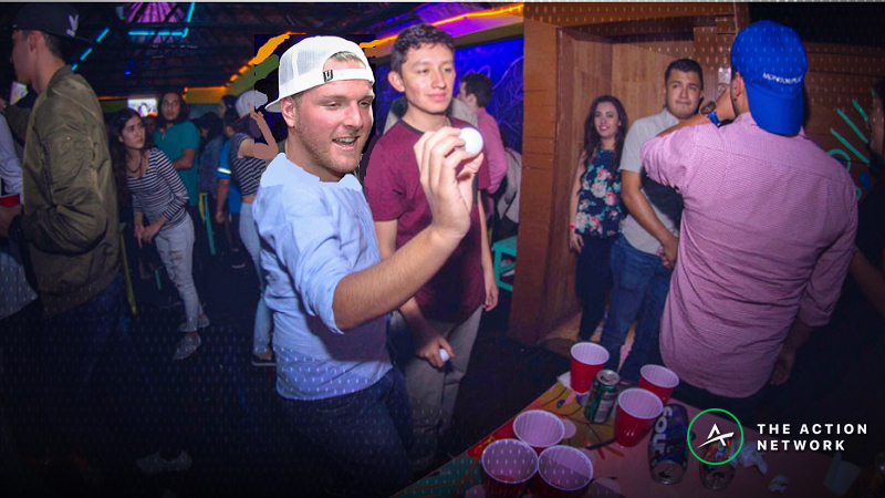 How Long Will it Take Pat McAfee to Clear 21 Beer Pong Cups? article feature image
