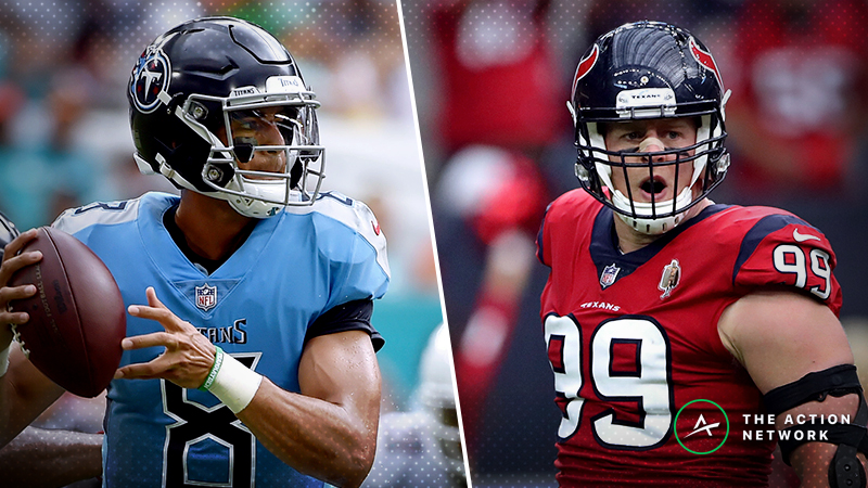 Titans-Texans MNF Betting Preview: Will Houston’s Luck Run Out vs. Tennessee? article feature image