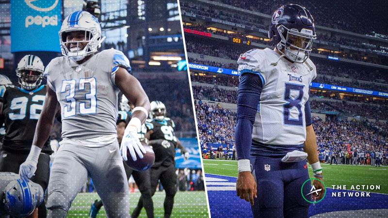 Week 12 NFL Injury Report: Kerryon Johnson, Marcus Mariota, More Fantasy Football Starters to Monitor | The Action Network Image