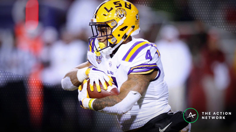 LSU RB Chooses Not to Score, Burns Bettors in Epic Bad Beat Against Arkansas article feature image