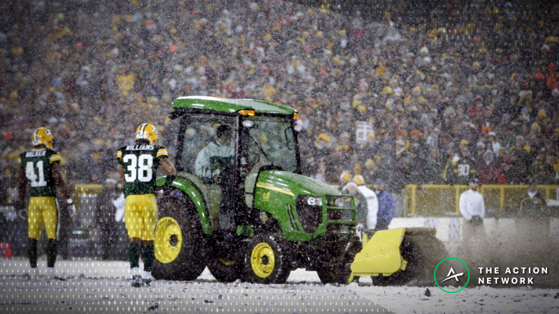 Wintry Forecast Driving Down Cardinals-Packers Over/Under article feature image