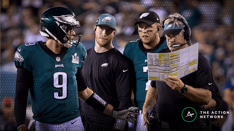 Eagles Make Gambling History As Huge Underdog on Sunday Night Football vs. Rams | The Action Network Image