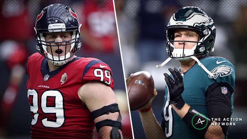 Texans-Eagles Betting Preview: Ride with Nick Foles, Philly off Big Win? | The Action Network Image