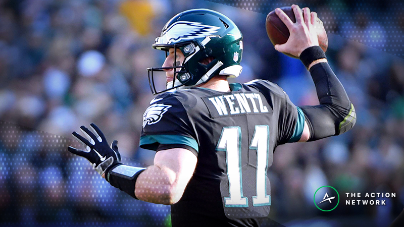 Carson Wentz Back Injury Drives Eagles-Rams Betting Line Off the Board article feature image