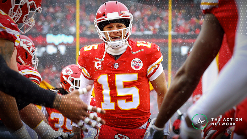 Money Flowing on Patriots-Chiefs Over/Under Thanks to Frigid Forecast | The Action Network Image