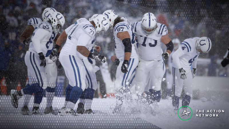 Winter Weather Forecasts Affecting Colts-Chiefs, Chargers-Patriots Betting Lines | The Action Network Image