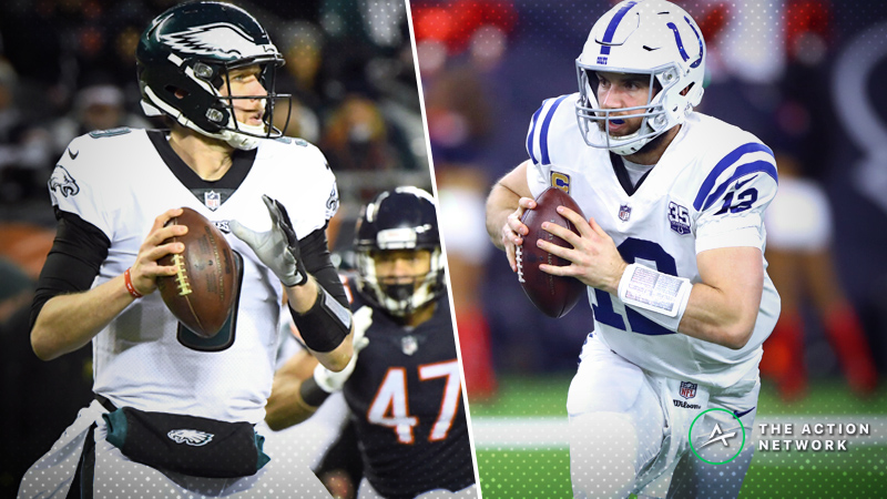 NFL Wild Card Fantasy Football Takeaways: Nick Foles' Legend Grows, Andrew Luck Advances, More | The Action Network Image