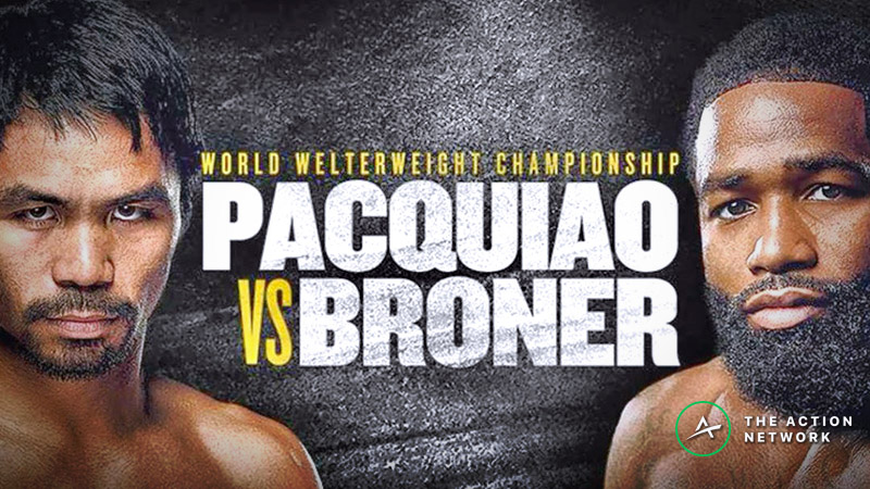 Manny Pacquiao vs. Adrien Broner Betting Guide: Should You Lay the Chalk? article feature image