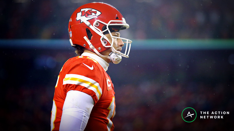 NFL Conference Championship Fantasy QB Breakdown: Should You Play Patrick Mahomes in the Cold? article feature image