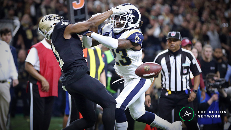 Lawsuit Filed Against NFL Over Missed Call in Rams-Saints NFC Championship Game | The Action Network Image