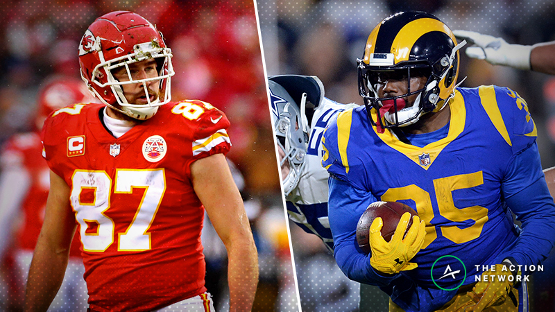 Koerner: How I’m Betting Travis Kelce, C.J. Anderson Props in NFL Conference Championships article feature image