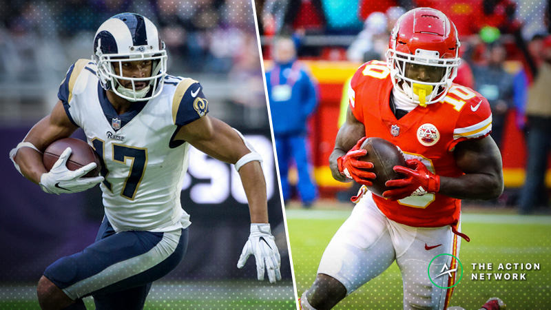 NFL Divisional Round WR/CB Matchups: Robert Woods, Tyreek Hill Positioned for Success | The Action Network Image