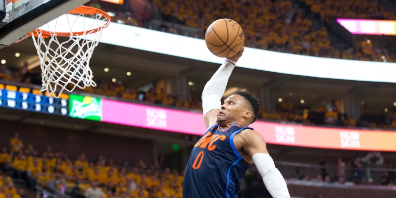oklahoma city thunder point guard russell westbrook 2019