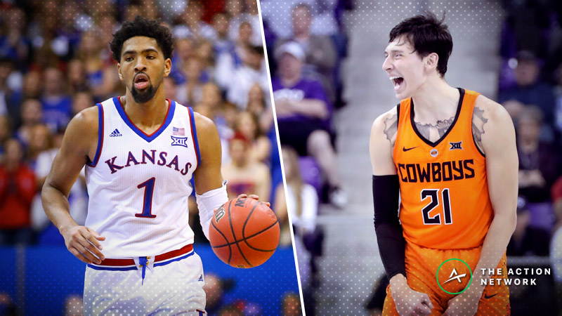 Saturday’s College Basketball Betting Previews: Oklahoma State-Kansas, Louisville-Florida State article feature image