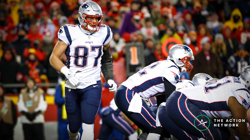 Vegas Sportsbooks Rooting Hard Against Rob Gronkowski in Super Bowl 53 article feature image