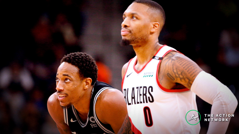 NBA Sharp Report: Wiseguys Betting Spurs-Blazers, 3 Other Thursday Games article feature image