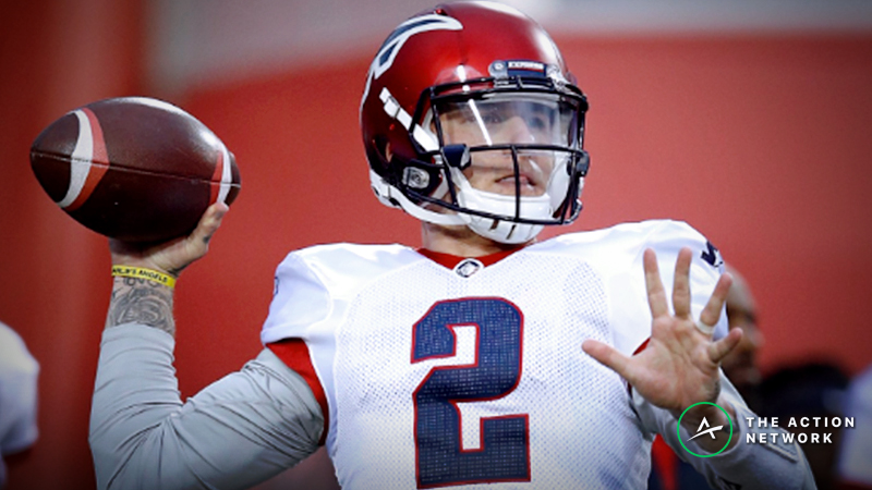 Koerner's AAF Power Ratings: How Much Should Orlando Be Favored over Memphis If Johnny Manziel Starts? | The Action Network Image