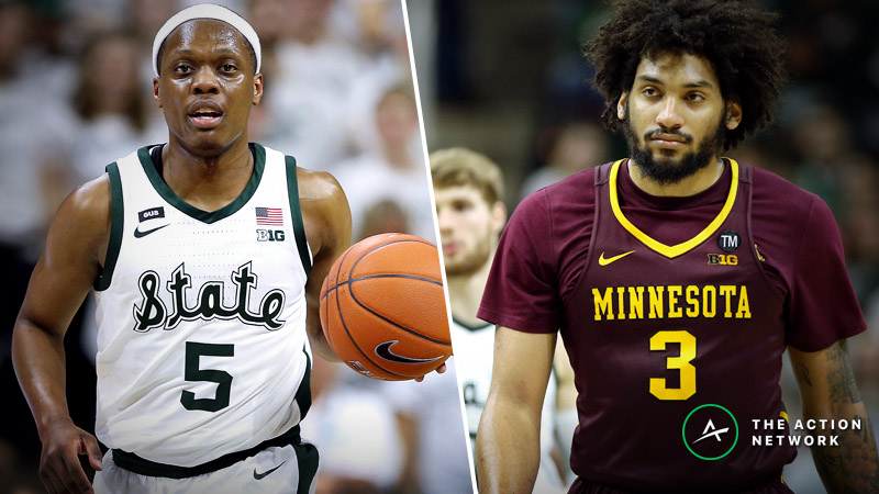 Michigan State vs. Minnesota Betting Guide: Can Familiarity Help Golden Gophers in Round 2? article feature image