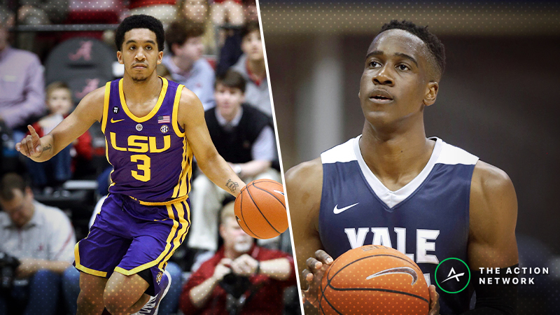 LSU vs. Yale Betting Guide: Can Bulldogs’ Offense Spark NCAA Tournament Upset? article feature image