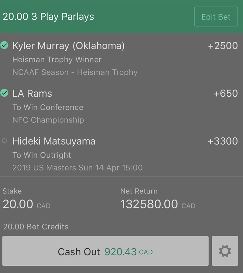 Las Vegas bettor wins $100K on 15-pick football parlay