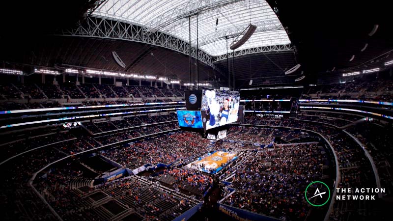College Basketball Teams Shoot Worse in Football Stadiums, But Don’t Rush to Bet Final Four Unders article feature image