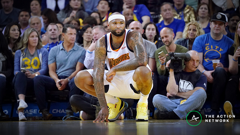 DeMarcus Cousins Injury Impact on Betting Odds for Warriors-Raptors Game 1 article feature image