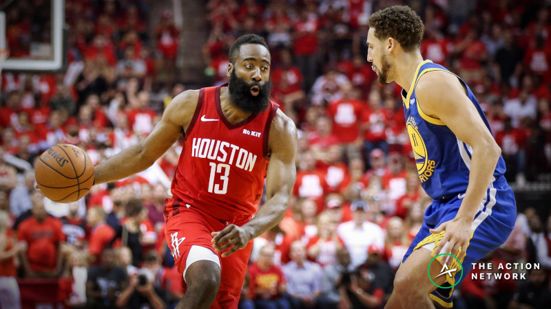 Sharp, Public Bettors on Same Side of Warriors vs. Rockets Game 6 Over/Under article feature image