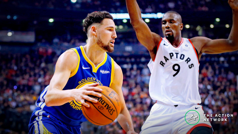Warriors vs. Raptors Game 2 Line on the Move in Early Betting article feature image