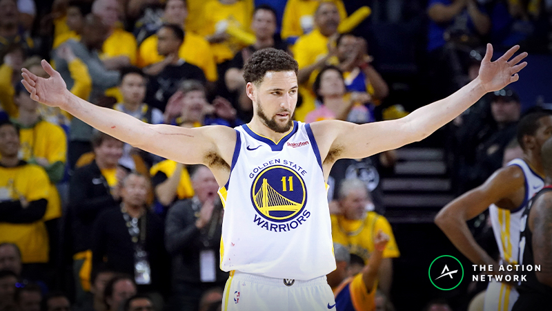 Raybon’s Favorite NBA Props for Monday: Will Klay Thompson Grab 4 Rebounds? article feature image