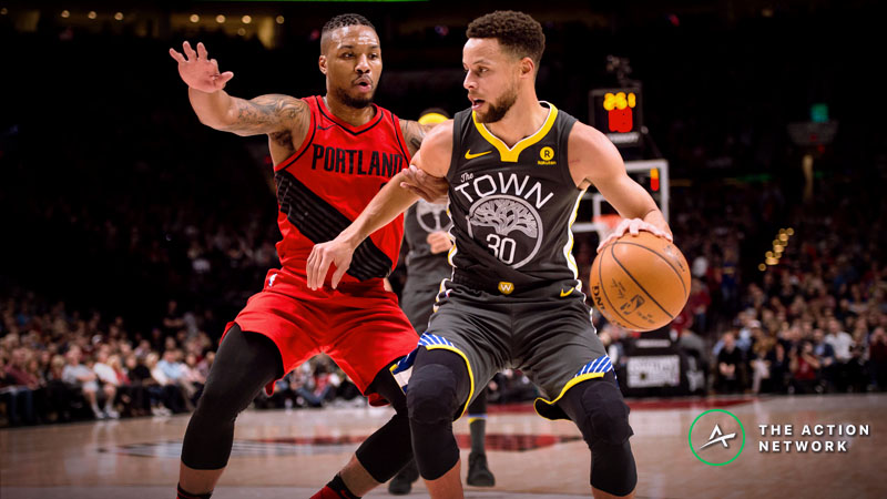 Updated Western Conference Finals Series Odds, Schedule: Warriors vs. Blazers article feature image