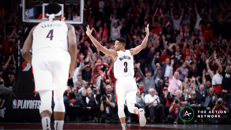 Nuggets vs. Blazers Game 4 Betting Preview: Under in Play After 4 OT Thriller? article feature image
