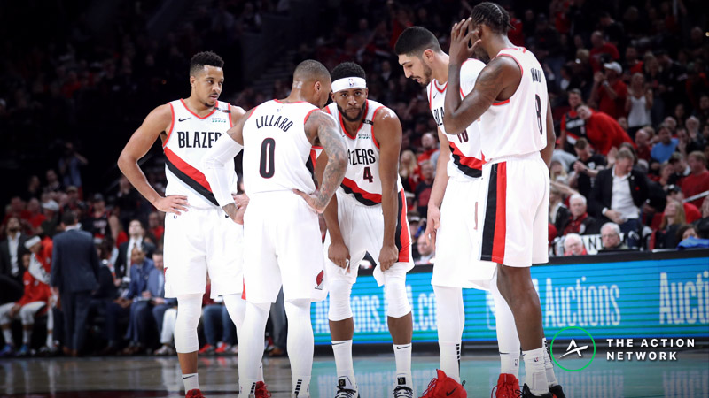 Warriors vs. Blazers Game 4 Betting Preview: Get Out the Brooms in Portland? article feature image