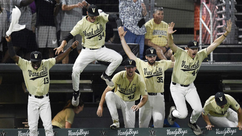2019 College World Series Odds: Vanderbilt, Arkansas Co-Favorites to Win NCAA Baseball Tournament article feature image