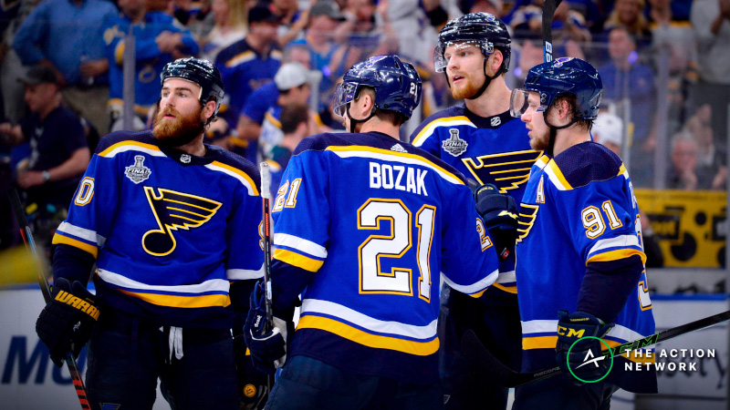 Stanley Cup Game 4 Sharp Report: How Pros Are Betting Bruins vs. Blues article feature image