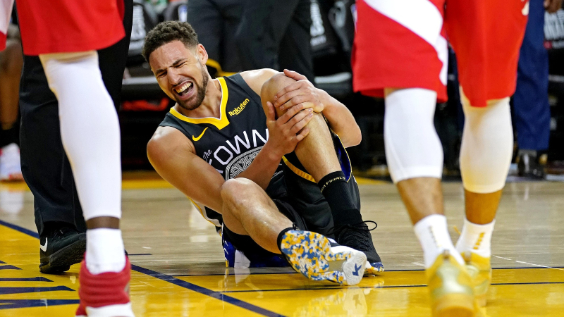 Klay Thompson Injury Sends Warriors 2020 NBA Title Odds Plummeting article feature image