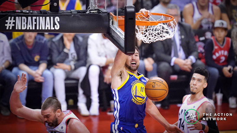2019 NBA Finals Cheat Sheet: Warriors-Raptors Game 2 Odds, Analysis, Trends, Picks, More article feature image