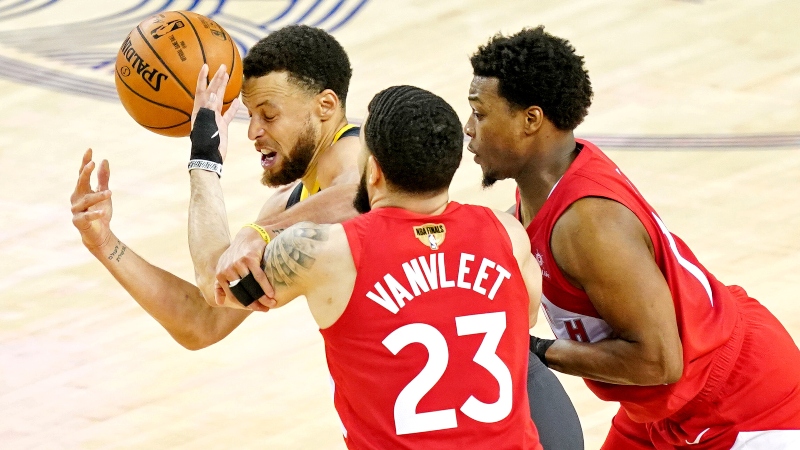 Moore: How the Raptors Have Worn Out Steph Curry and Created Value on His Unders in Game 5 article feature image