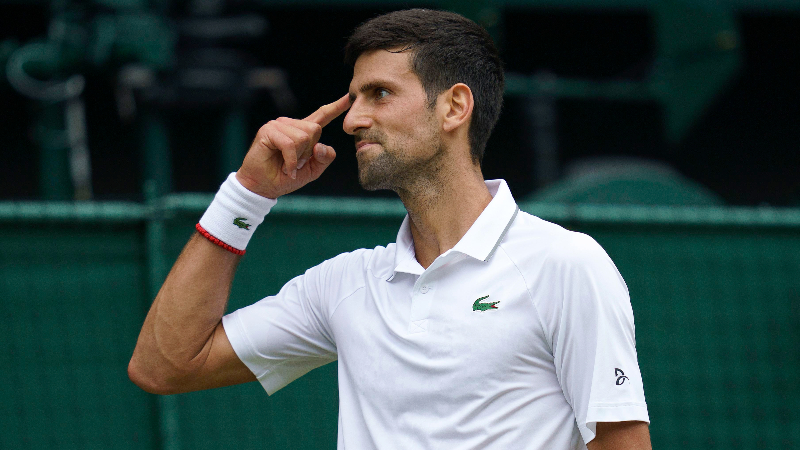 Novak Djokovic vs. Roger Federer Odds: Djokovic a Sizable Favorite in Wimbledon Final article feature image