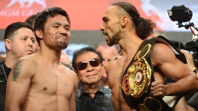 Manny Pacquiao vs. Keith Thurman Fight Odds, Preview: Should Pac Man Be the Favorite? article feature image